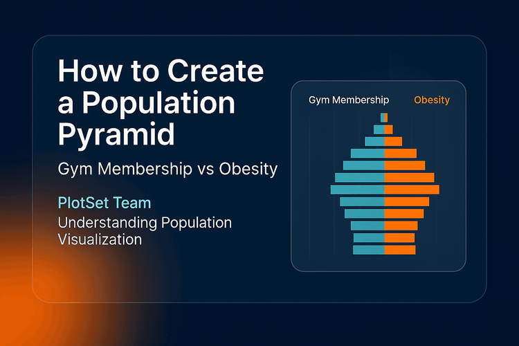 How to Create a Population Pyramid (Gym Membership Vs Obesity)