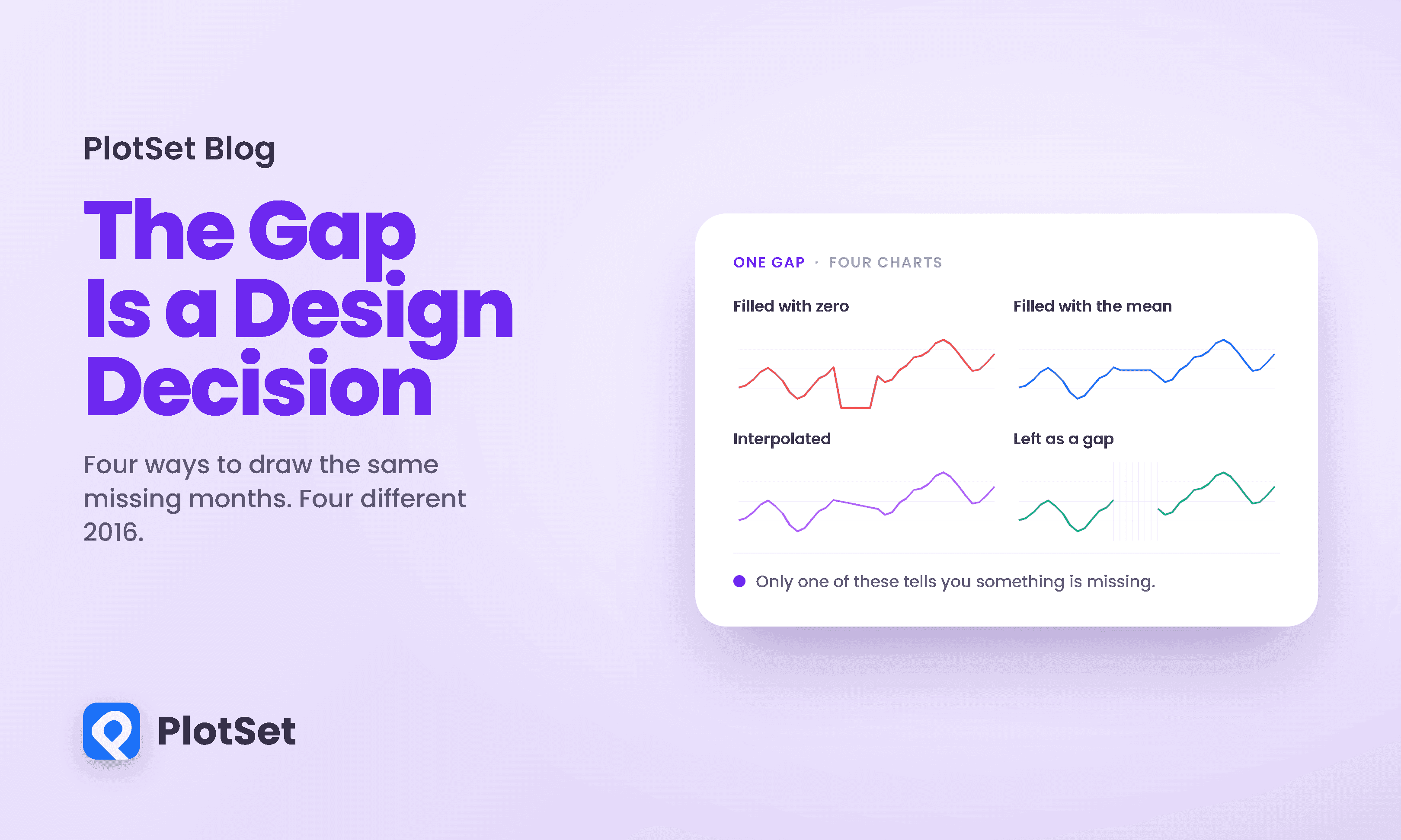 The Gap in Your Data Is a Design Decision