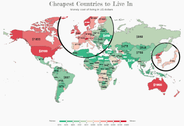 Cost of living worldwide