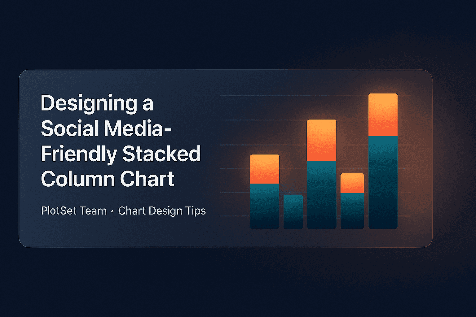 Designing a Social Media-Friendly Stacked Column Chart