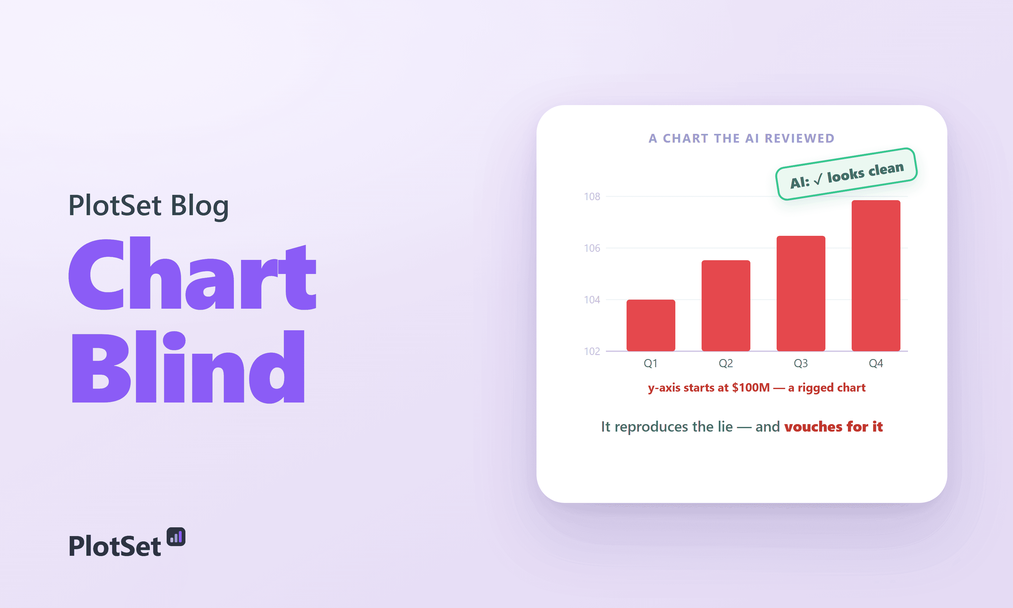 AI Makes Your Charts Now, and It Can't Tell When They Lie